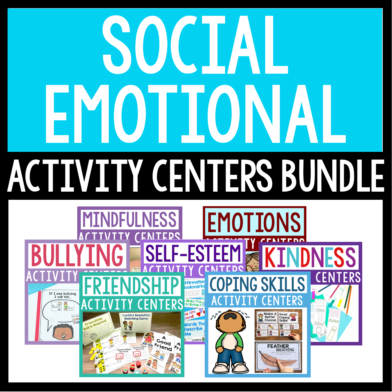 Social Emotional Learning Centers For School Counseling Lessons