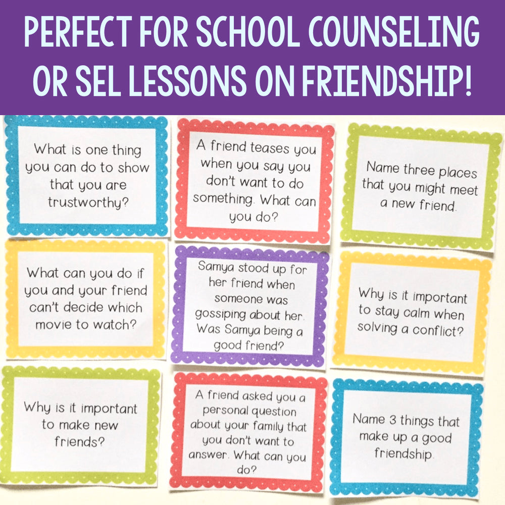 Perfect For School Counseling or SEL Lessons On Friendships!