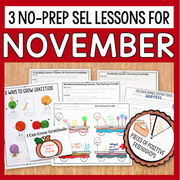 3 No-Prep SEL Lessons For November