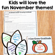 Kids will love the fun November themes