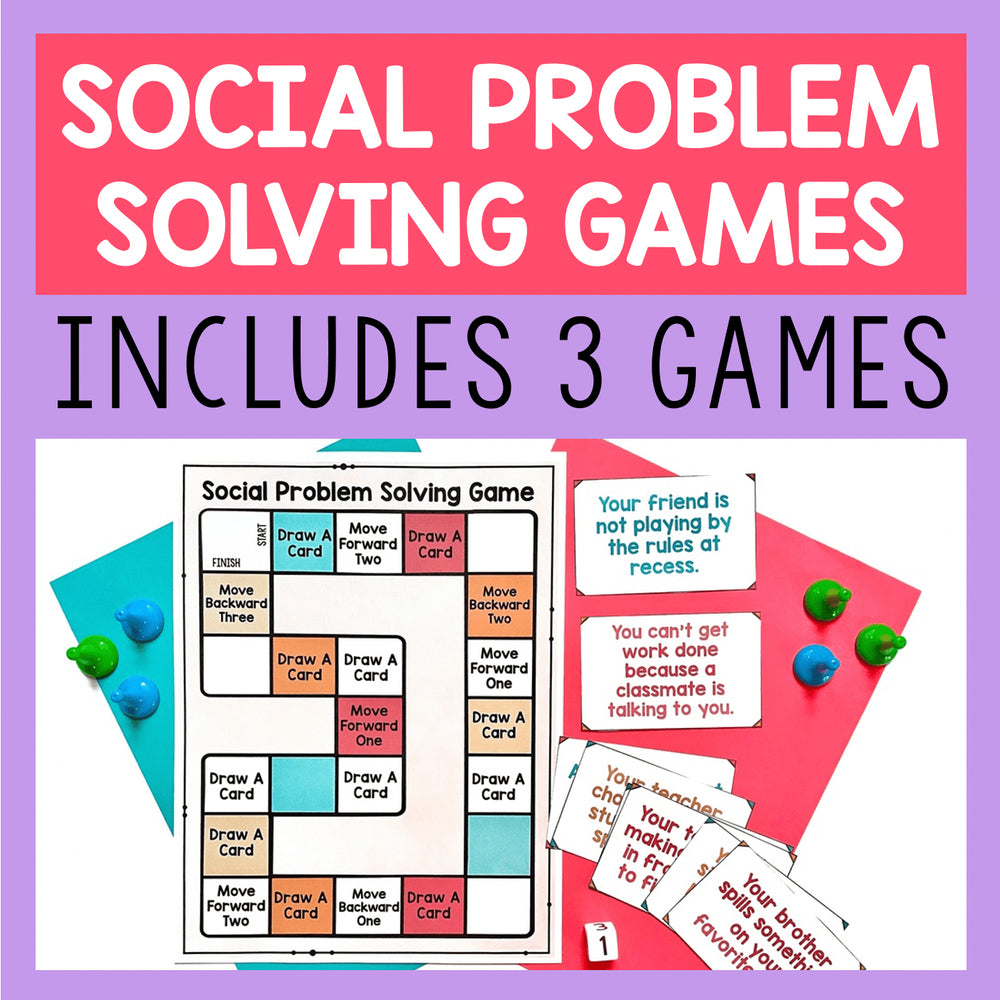 Social problem solving games includes 3 games
