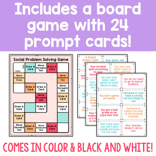 Includes a board game with 24 prompt cards!