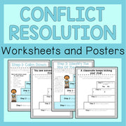 Conflict Resolution Worksheets and Posters For Kids