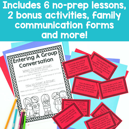Educational materials including a worksheet and flashcards on a colorful background