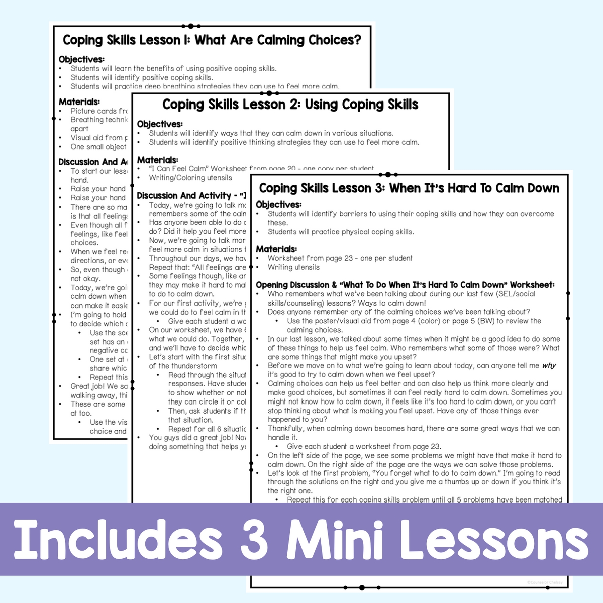 Includes 3 Mini Lessons