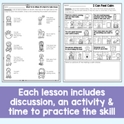 Each lesson includes discussion, an activity & time to practice the skill