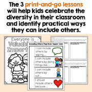 Educational materials for teaching children about diversity and inclusion.