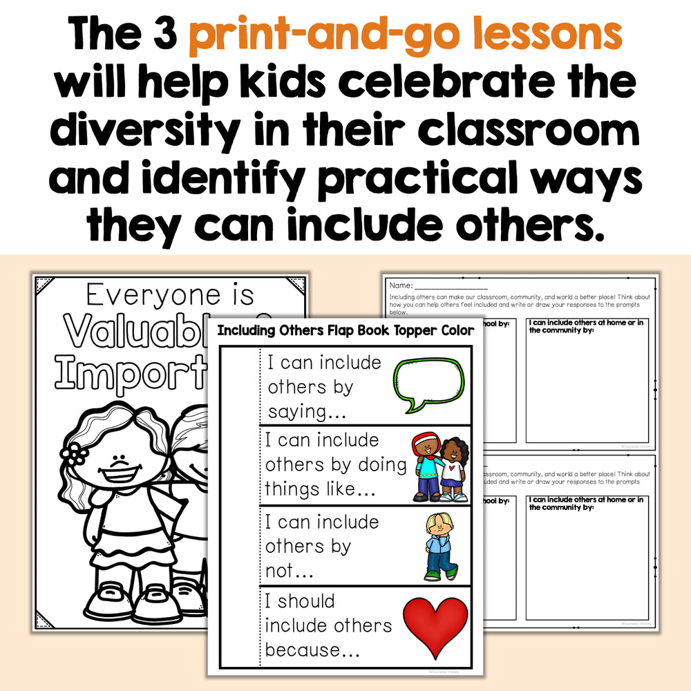 Educational materials for teaching children about diversity and inclusion.