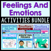 Feelings And Emotions Activities Bundle With 8 Resources