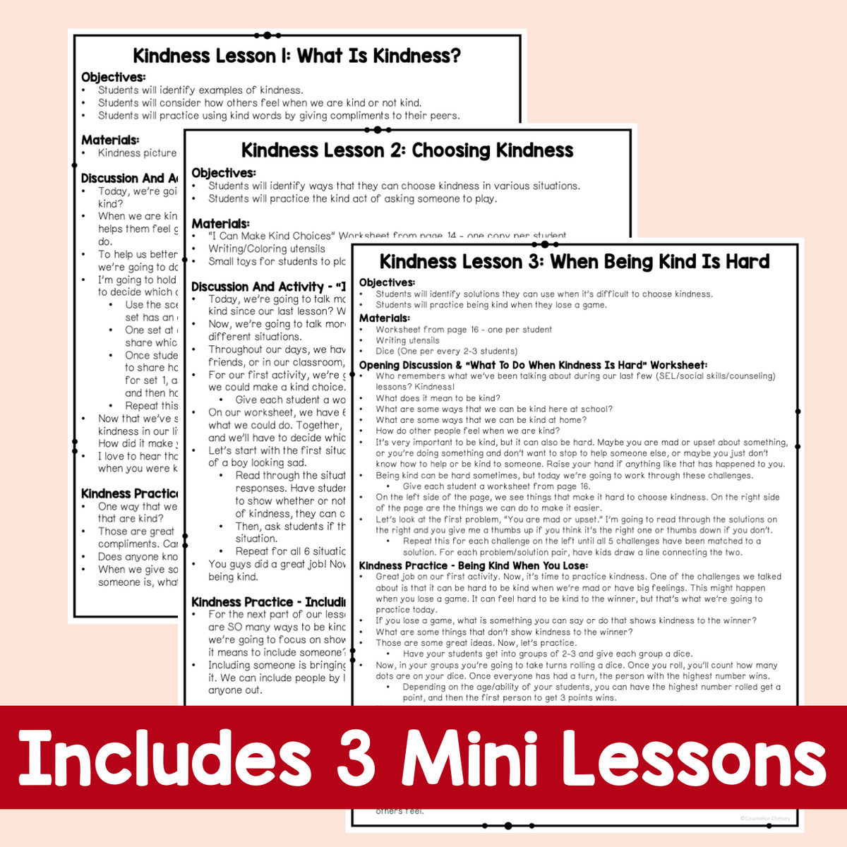 Includes 3 Mini Lessons