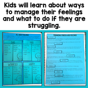 Kids will learn about ways to manage their feelings and what to do if they are struggling.
