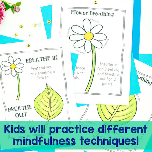 Kids will practice different mindfulness techniques!