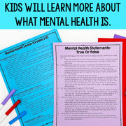Kids will learn more about what mental health is.