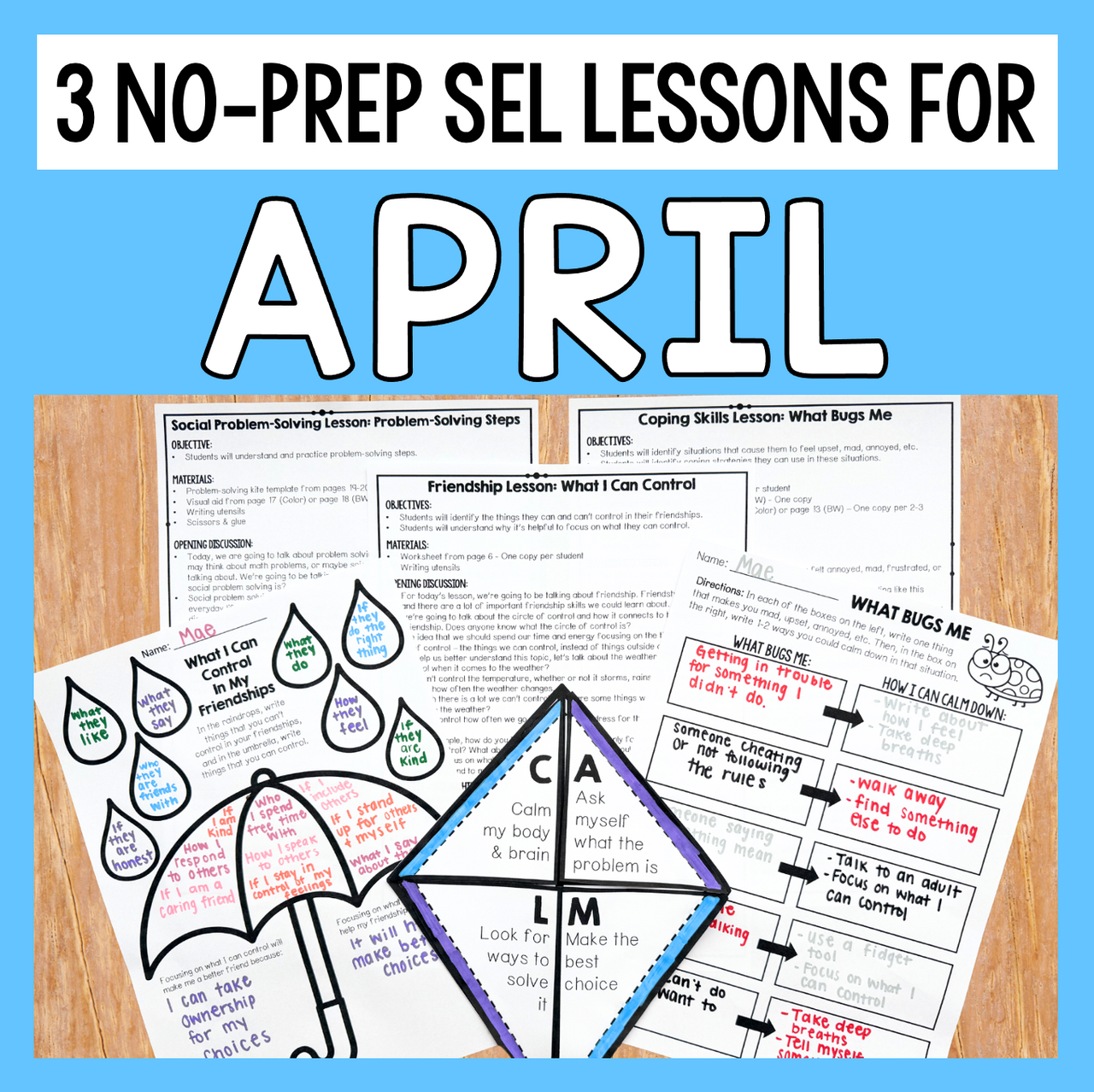 3 No-Prep SEL Lessons For April