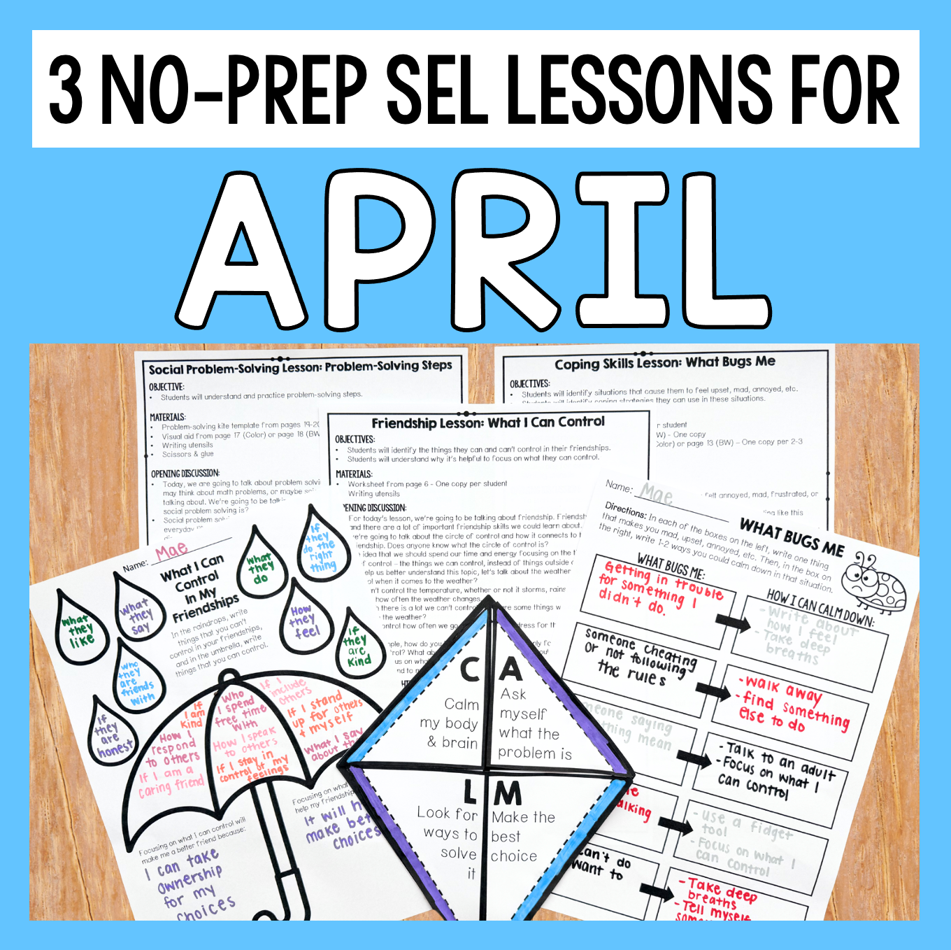 3 No-Prep SEL Lessons For April