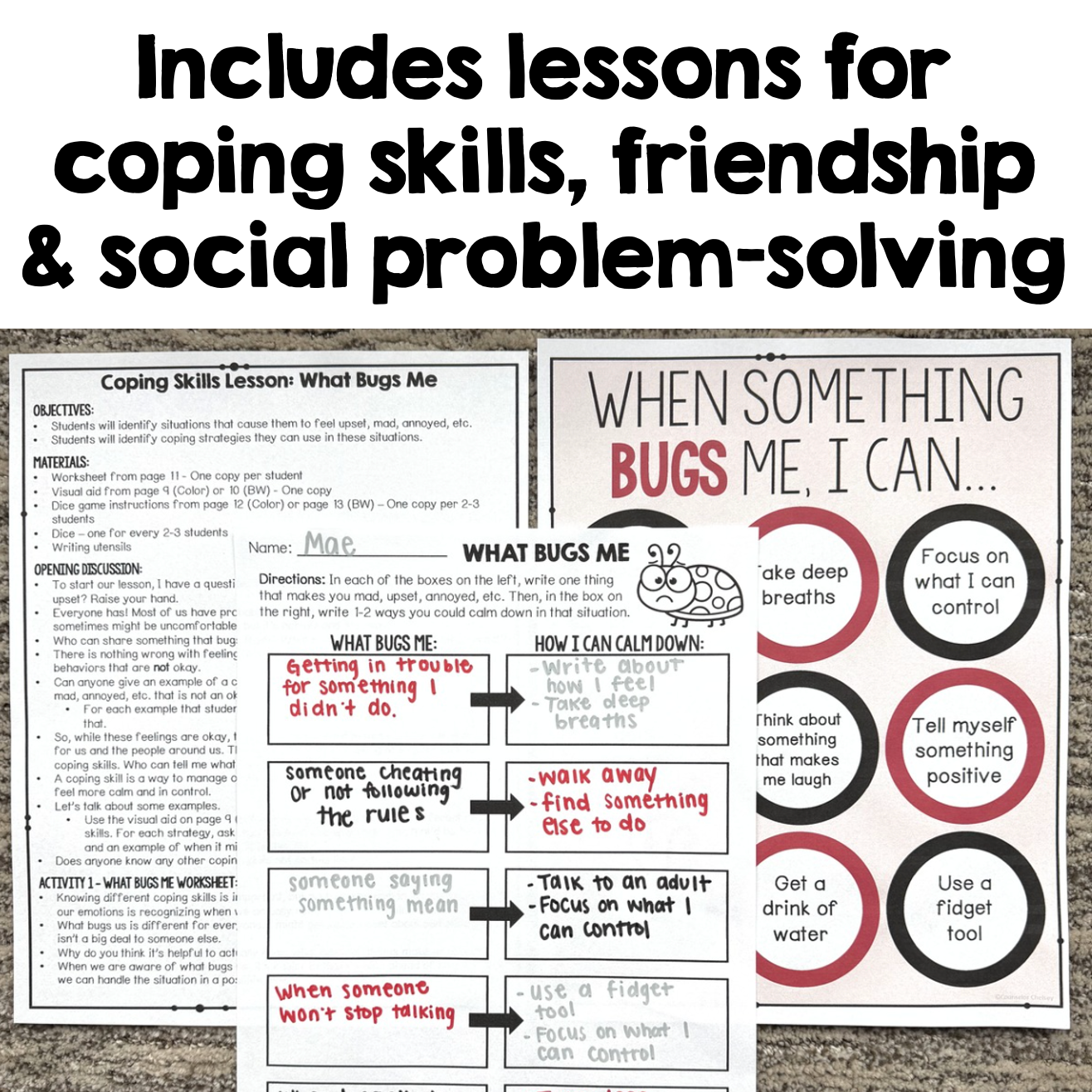 Includes lessons for coping skills, friendship & social problem-solving.