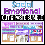 Social Emotional Cut & Paste Bundle With 8 Resources