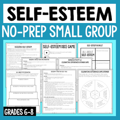 Self-Esteem No Prep Small Group For Grades 6-8
