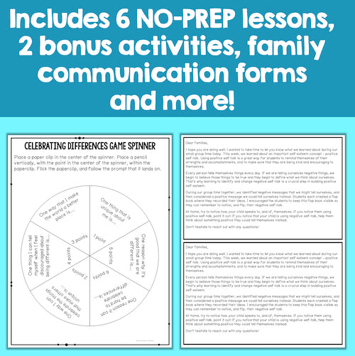 Includes 6 NO-PREP lessons, 2 bonus activities, family communication forms, and more!