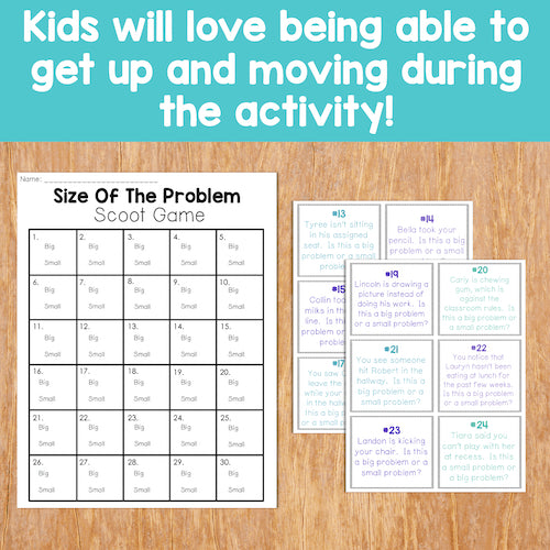 Kids will love being able to get up and moving during the activity