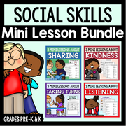 Social Skills Mini Lesson Bundle For Grades Pre-K & K