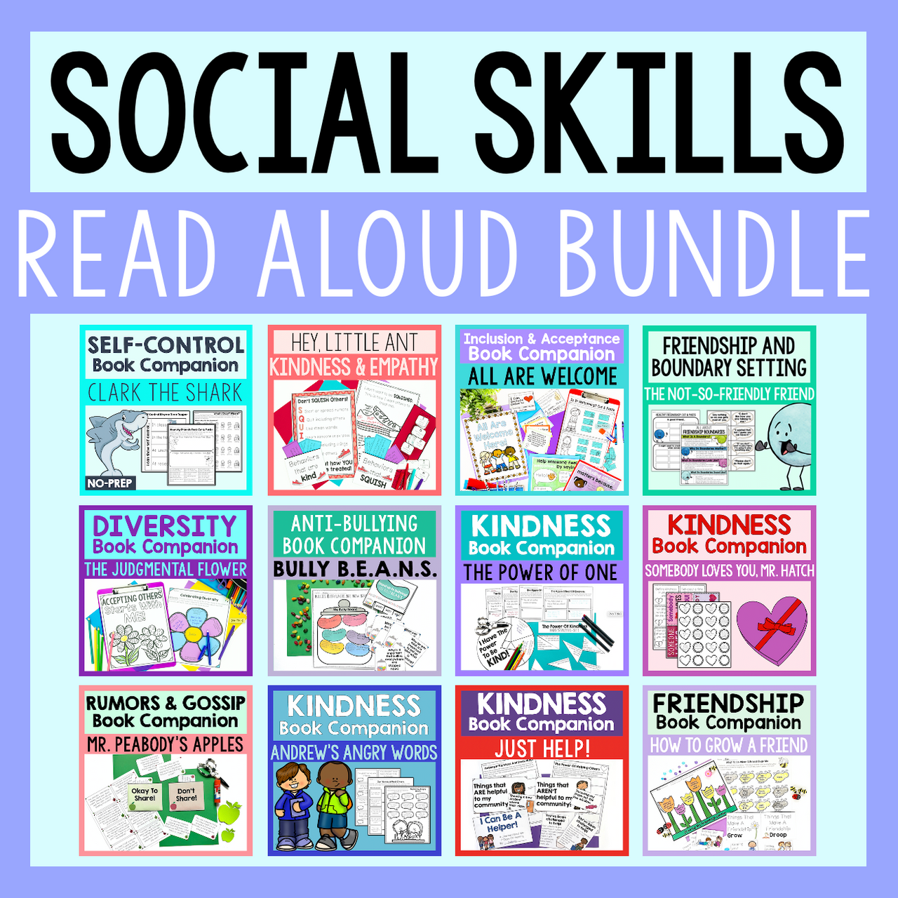 Social Skills Read Aloud Bundle With 12 Resources