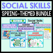 Social Skills Spring-Themed Bundle With 7 Resources