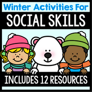 Winter Activities For Social Skills Bundle With 12 Resources