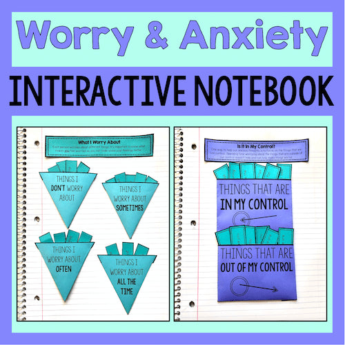 Worry And Anxiety Interactive Notebook